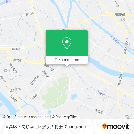 番禺区大岗镇南社区残疾人协会 map