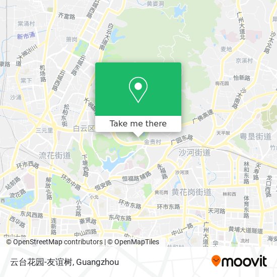 云台花园-友谊树 map