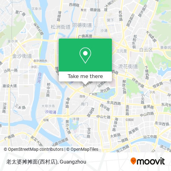 老太婆摊摊面(西村店) map