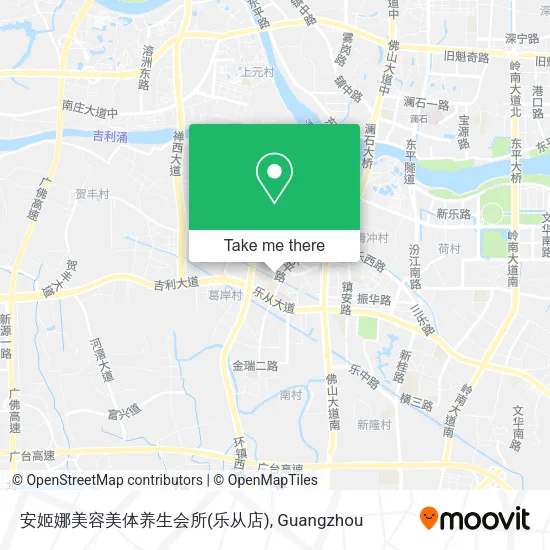 安姬娜美容美体养生会所(乐从店) map