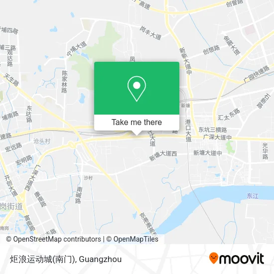 炬浪运动城(南门) map