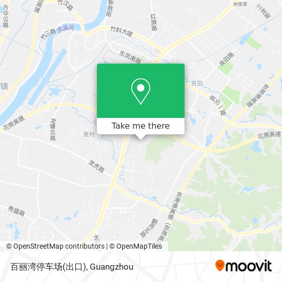 百丽湾停车场(出口) map