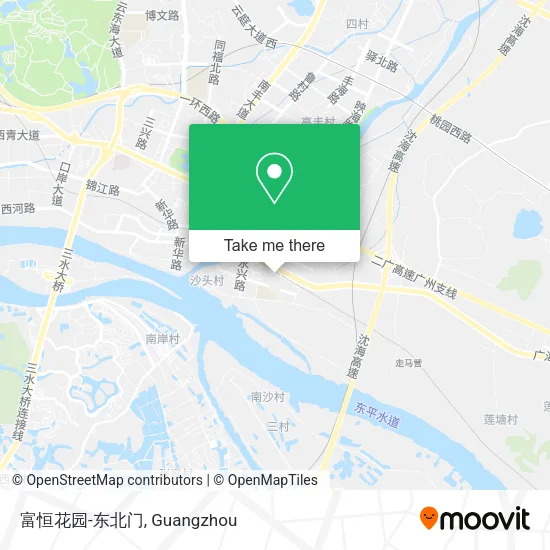 富恒花园-东北门 map