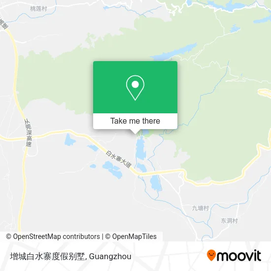 增城白水寨度假别墅 map