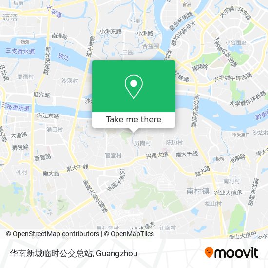 华南新城临时公交总站 map