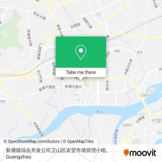 新塘镇综合开发公司卫山区农贸市场管理小组 map
