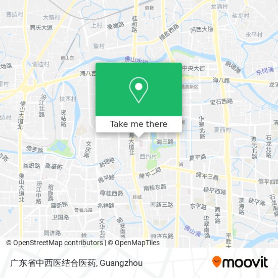广东省中西医结合医药 map
