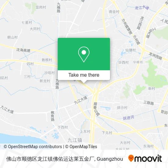 佛山市顺德区龙江镇佛佑运达莱五金厂 map