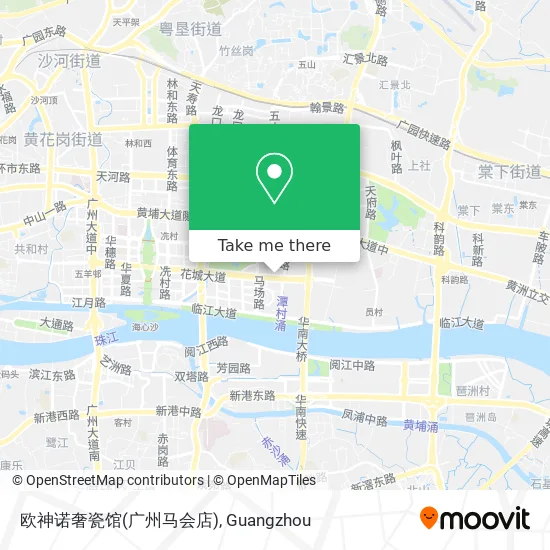 欧神诺奢瓷馆(广州马会店) map