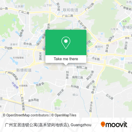 广州宜居连锁公寓(嘉禾望岗地铁店) map