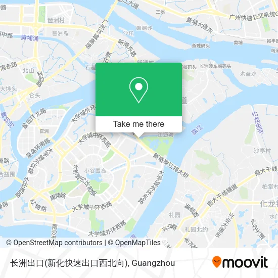 长洲出口(新化快速出口西北向) map