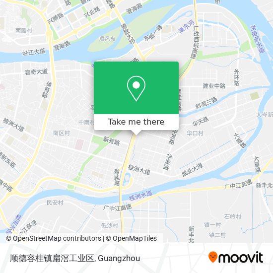 顺德容桂镇扁滘工业区 map