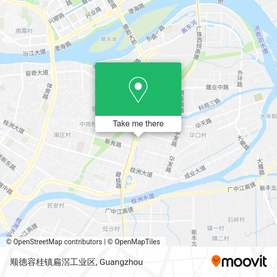 顺德容桂镇扁滘工业区 map