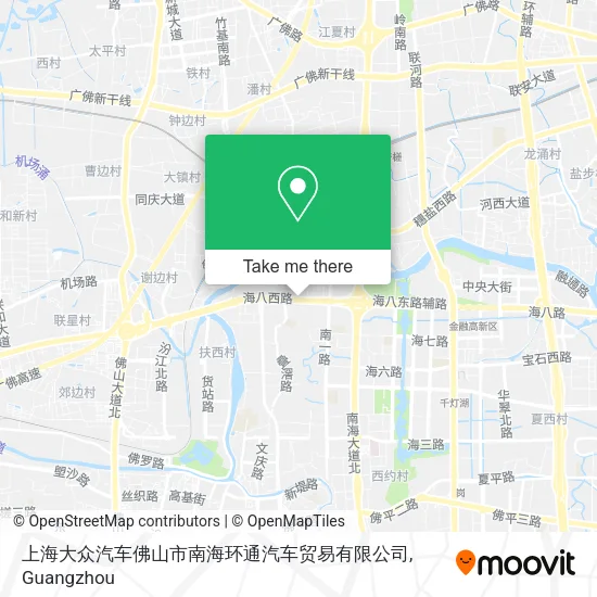 上海大众汽车佛山市南海环通汽车贸易有限公司 map