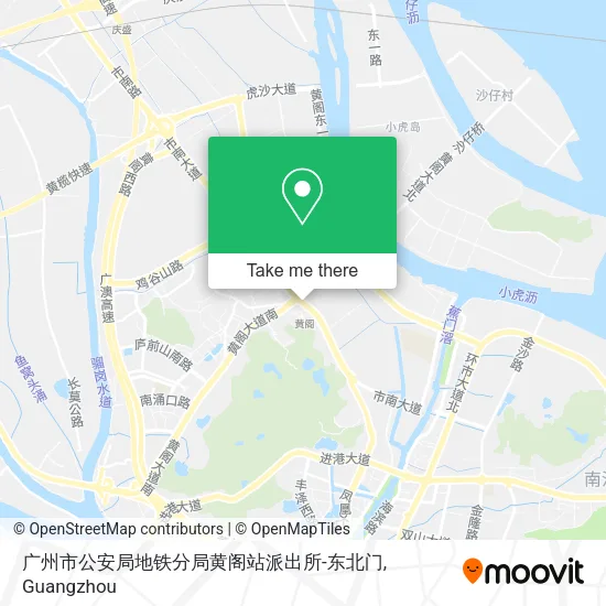 广州市公安局地铁分局黄阁站派出所-东北门 map