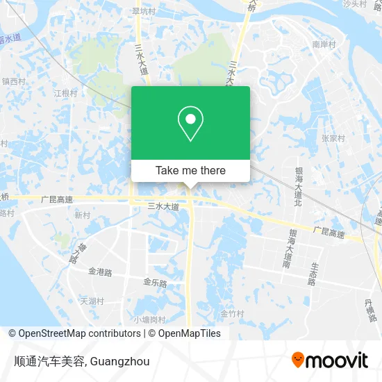 顺通汽车美容 map