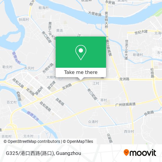 G325/港口西路(路口) map