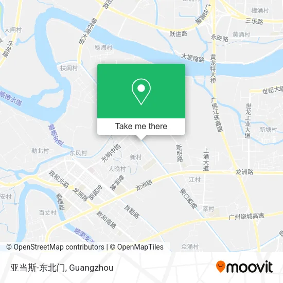 亚当斯-东北门 map