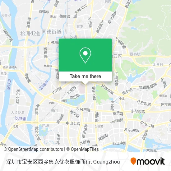 深圳市宝安区西乡集克优衣服饰商行 map
