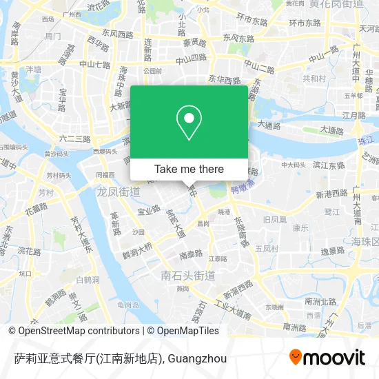 萨莉亚意式餐厅(江南新地店) map