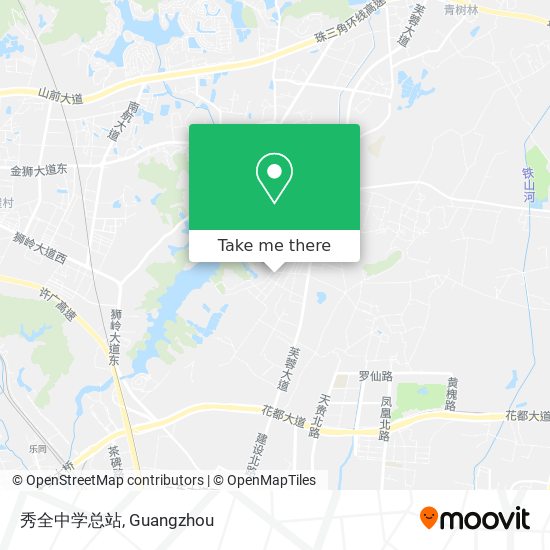 秀全中学总站 map
