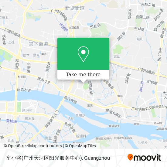 车小将(广州天河区阳光服务中心) map