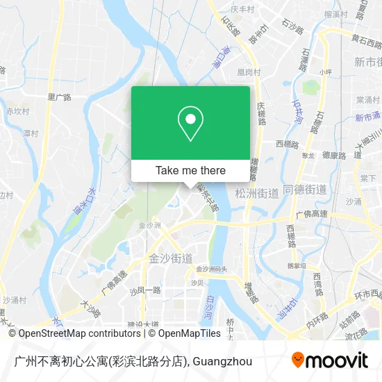 广州不离初心公寓(彩滨北路分店) map