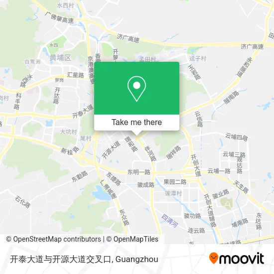 开泰大道与开源大道交叉口 map