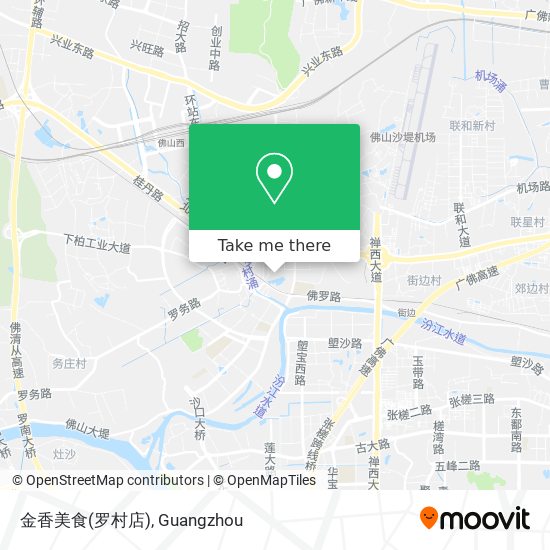金香美食(罗村店) map