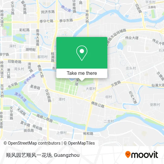 顺风园艺顺风一花场 map