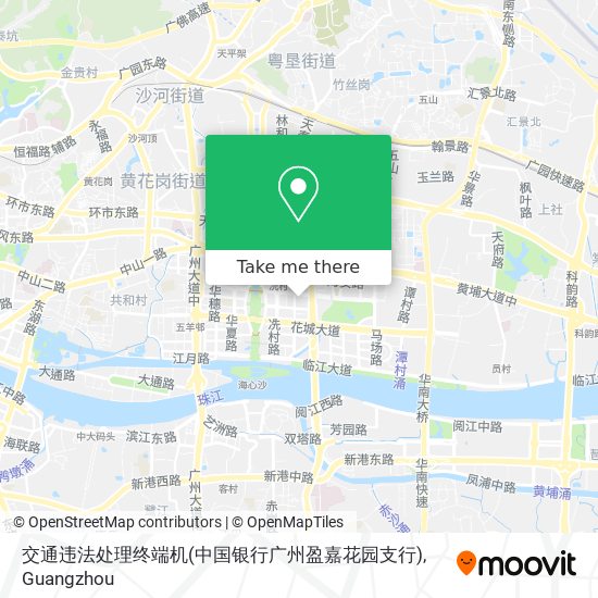 交通违法处理终端机(中国银行广州盈嘉花园支行) map