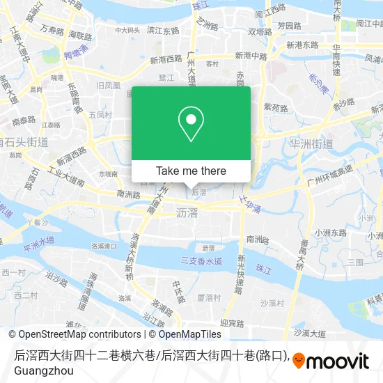 后滘西大街四十二巷横六巷/后滘西大街四十巷(路口) map