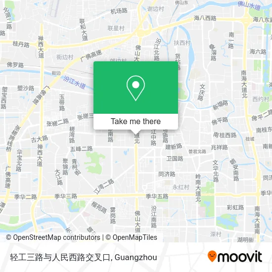 轻工三路与人民西路交叉口 map