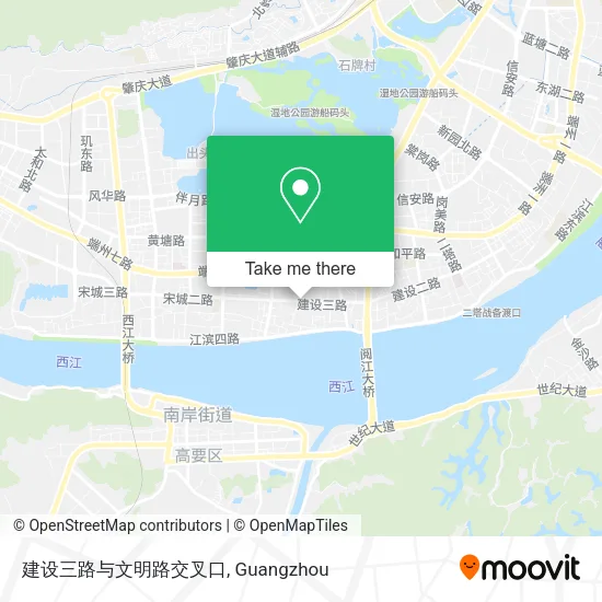 建设三路与文明路交叉口 map