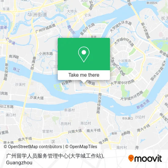 广州留学人员服务管理中心(大学城工作站) map