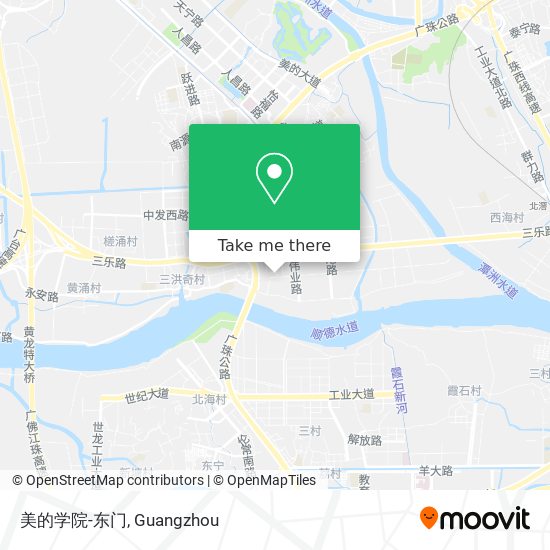 美的学院-东门 map