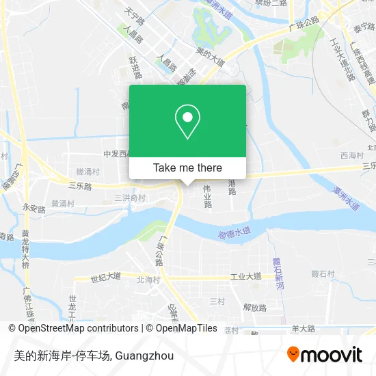 美的新海岸-停车场 map