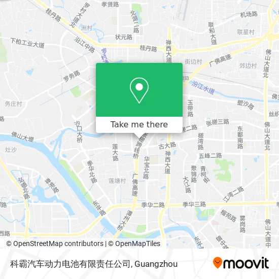 科霸汽车动力电池有限责任公司 map