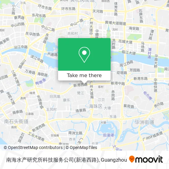 南海水产研究所科技服务公司(新港西路) map