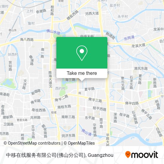 中移在线服务有限公司(佛山分公司) map