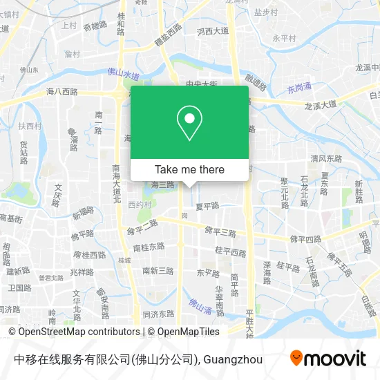 中移在线服务有限公司(佛山分公司) map
