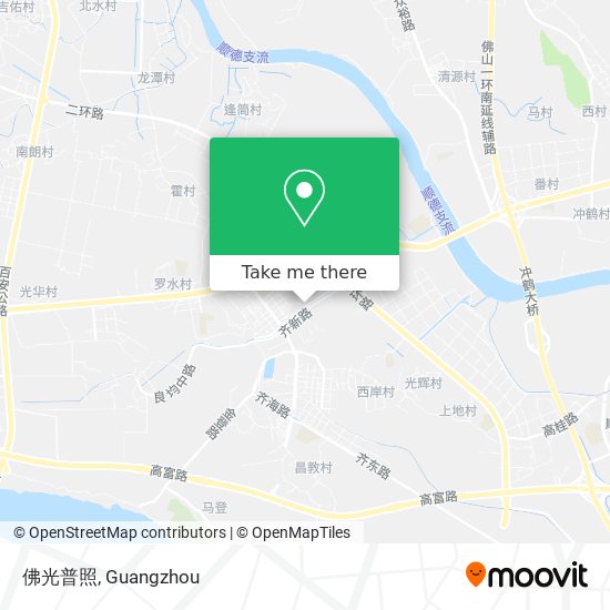佛光普照 map
