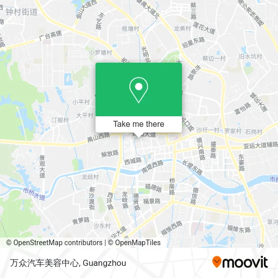 万众汽车美容中心 map