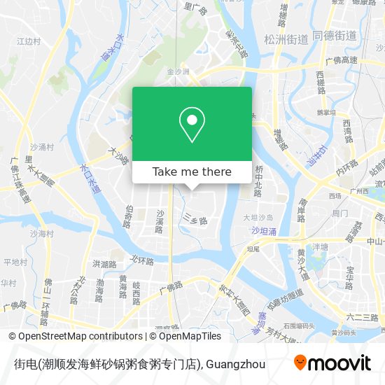 街电(潮顺发海鲜砂锅粥食粥专门店) map