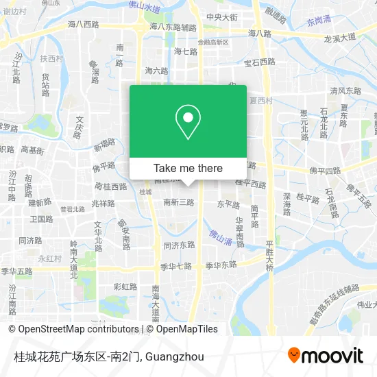 桂城花苑广场东区-南2门 map