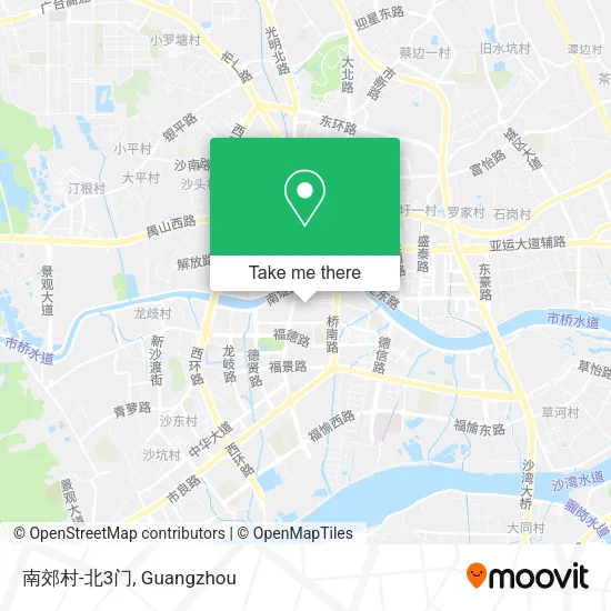 南郊村-北3门 map