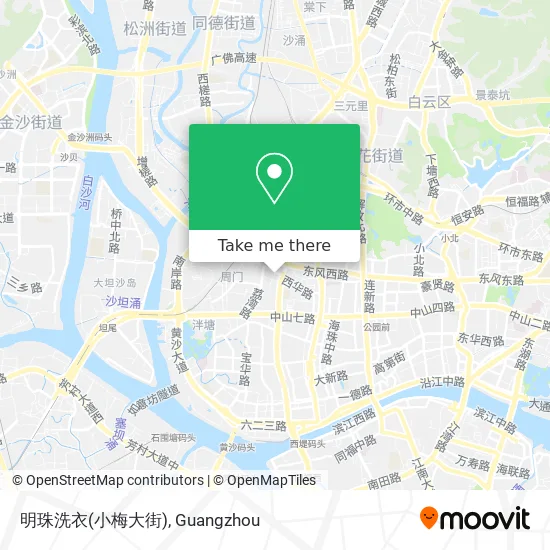 明珠洗衣(小梅大街) map