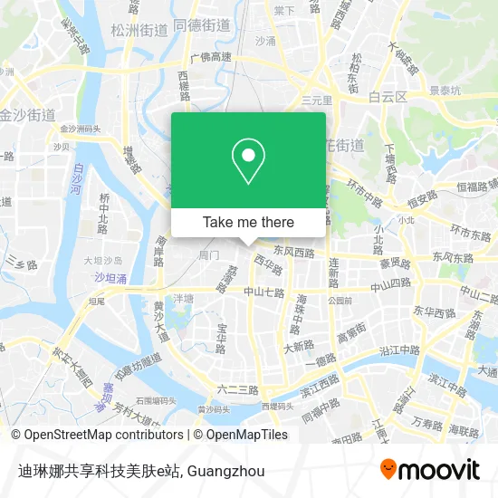 迪琳娜共享科技美肤e站 map