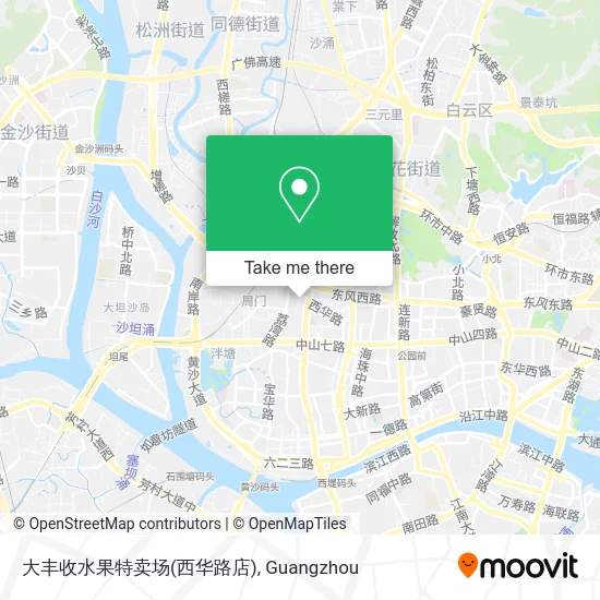 大丰收水果特卖场(西华路店) map