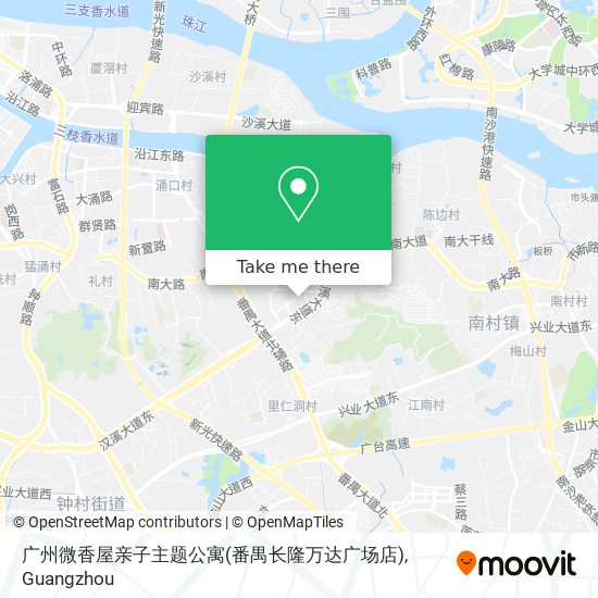 广州微香屋亲子主题公寓(番禺长隆万达广场店) map